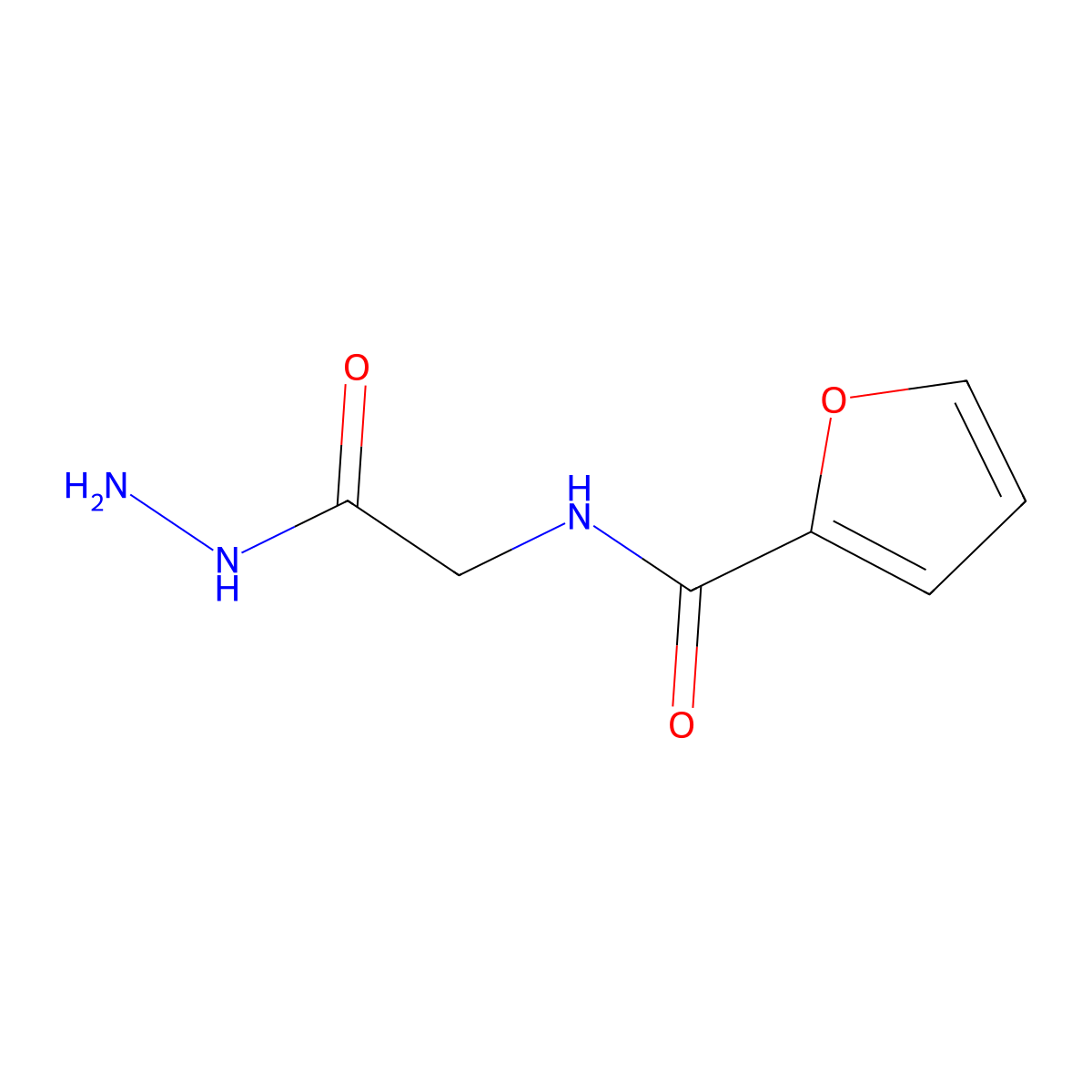 N-[(hydrazinecarbonyl)methyl]furan-2-carboxamide molecular structure, CAS 70454-41-0