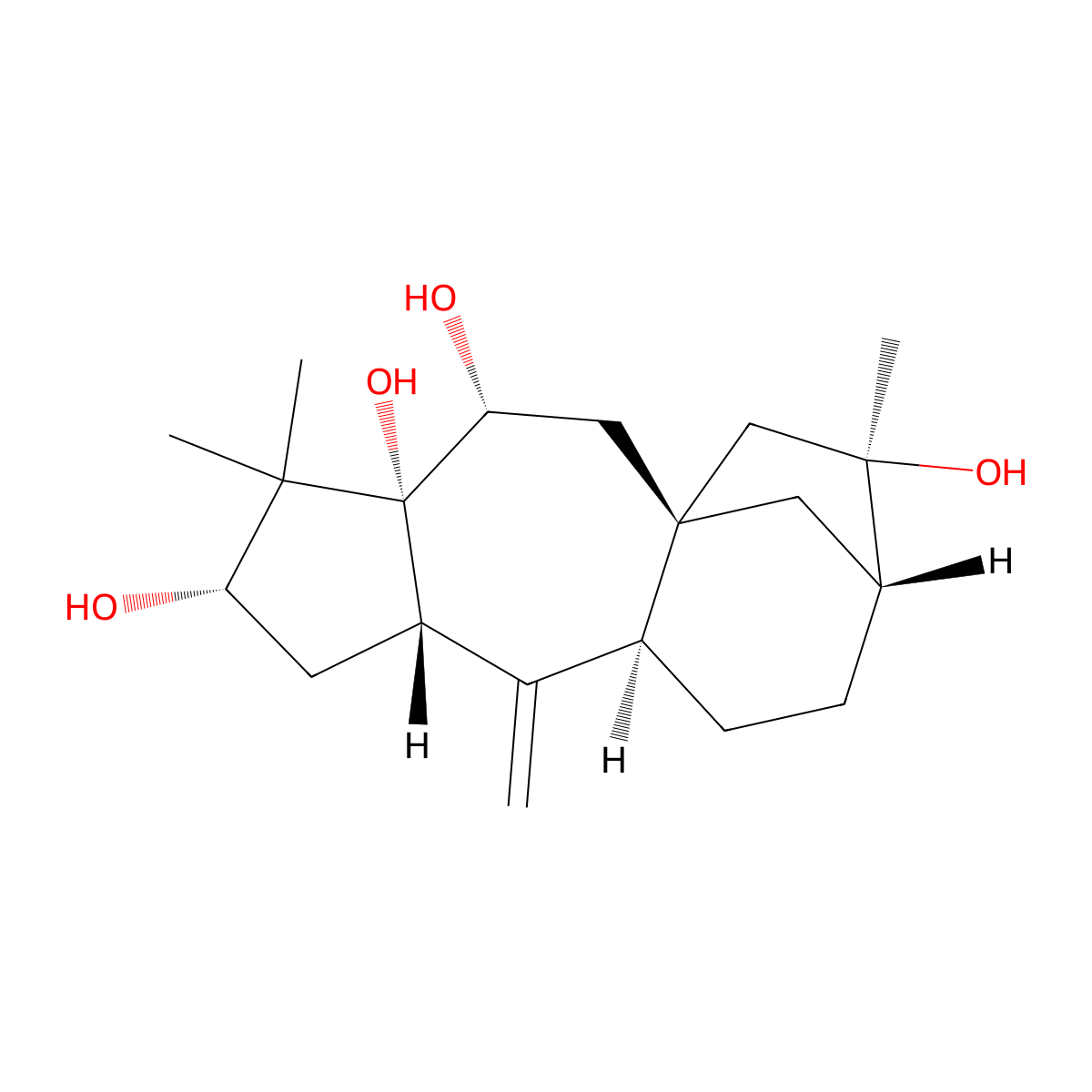 Grayanotoxin XVIII molecular structure, CAS 70474-76-9