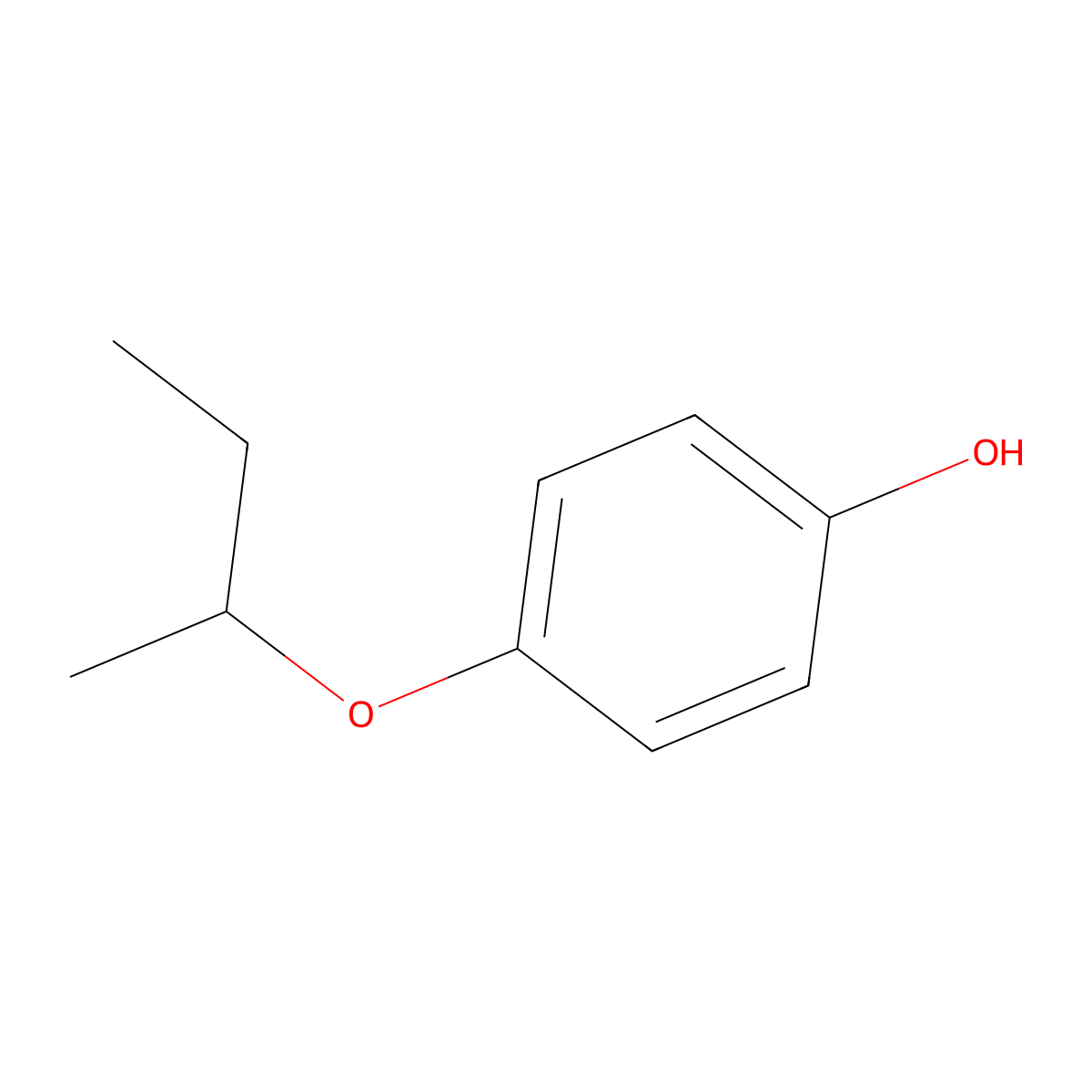 4-(1-Methyl-1-propyloxy)-phenol molecular structure, CAS 70476-61-8