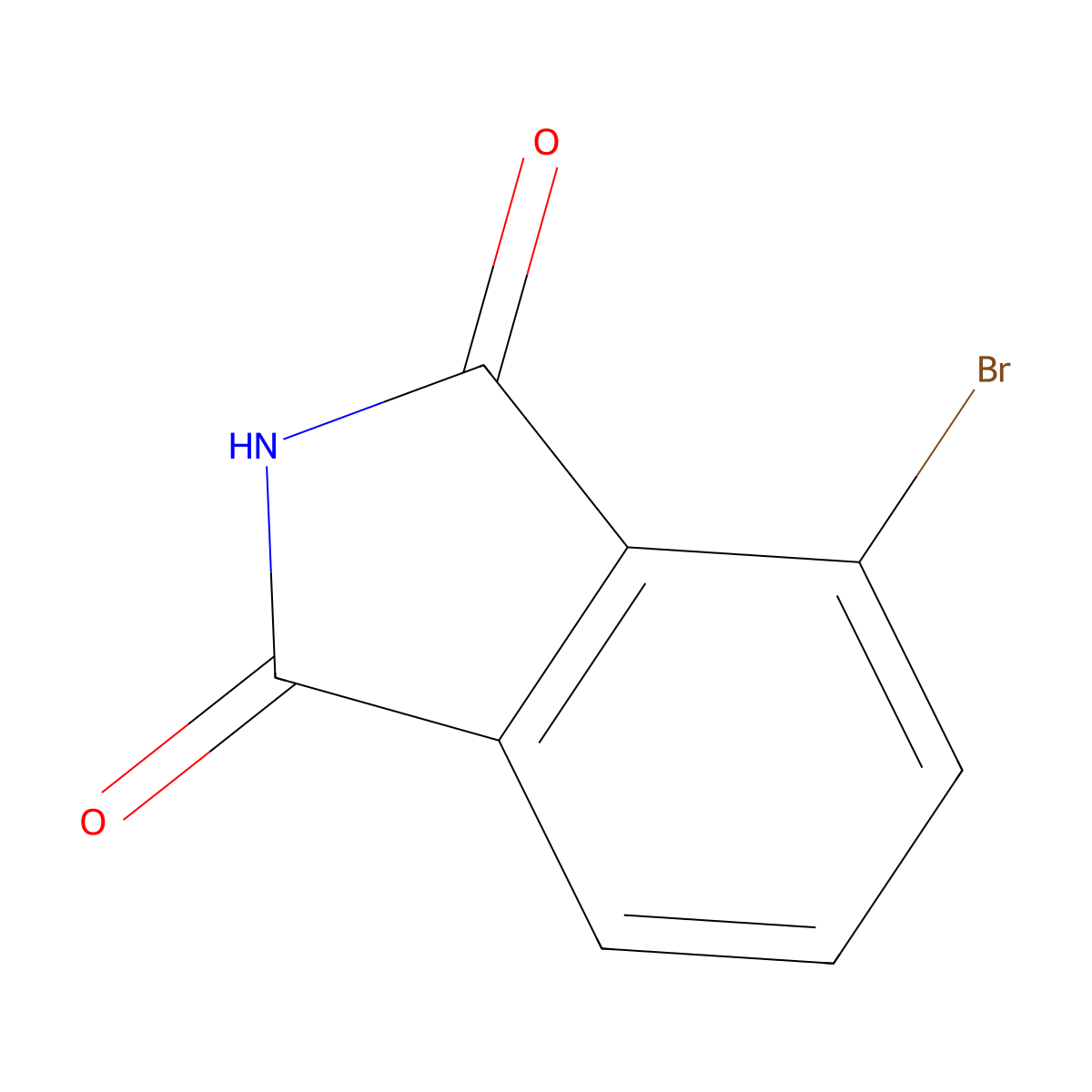 4-Bromo-1H-isoindole-1,3(2H)-dione molecular structure, CAS 70478-63-6