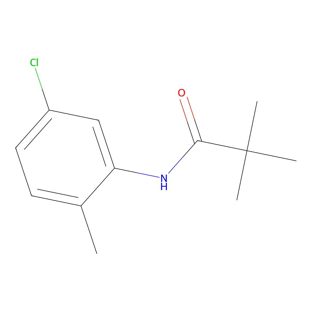 N-(5-chloro-2-methylphenyl)-2,2-dimethylpropanamide molecular structure, CAS 70481-04-8
