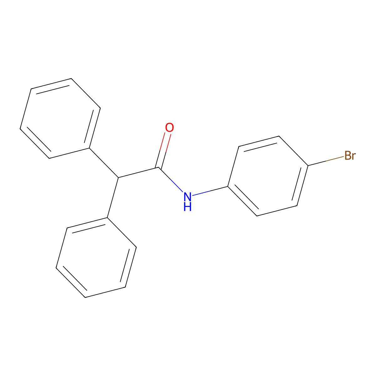 N-(4'-Bromophenyl)-2,2-diphenylacetanilide molecular structure, CAS 70481-06-0