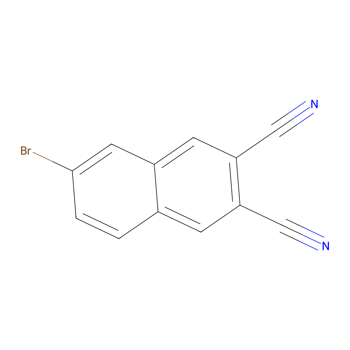 6-Bromo-2,3-dicyanonaphthalene molecular structure, CAS 70484-02-5