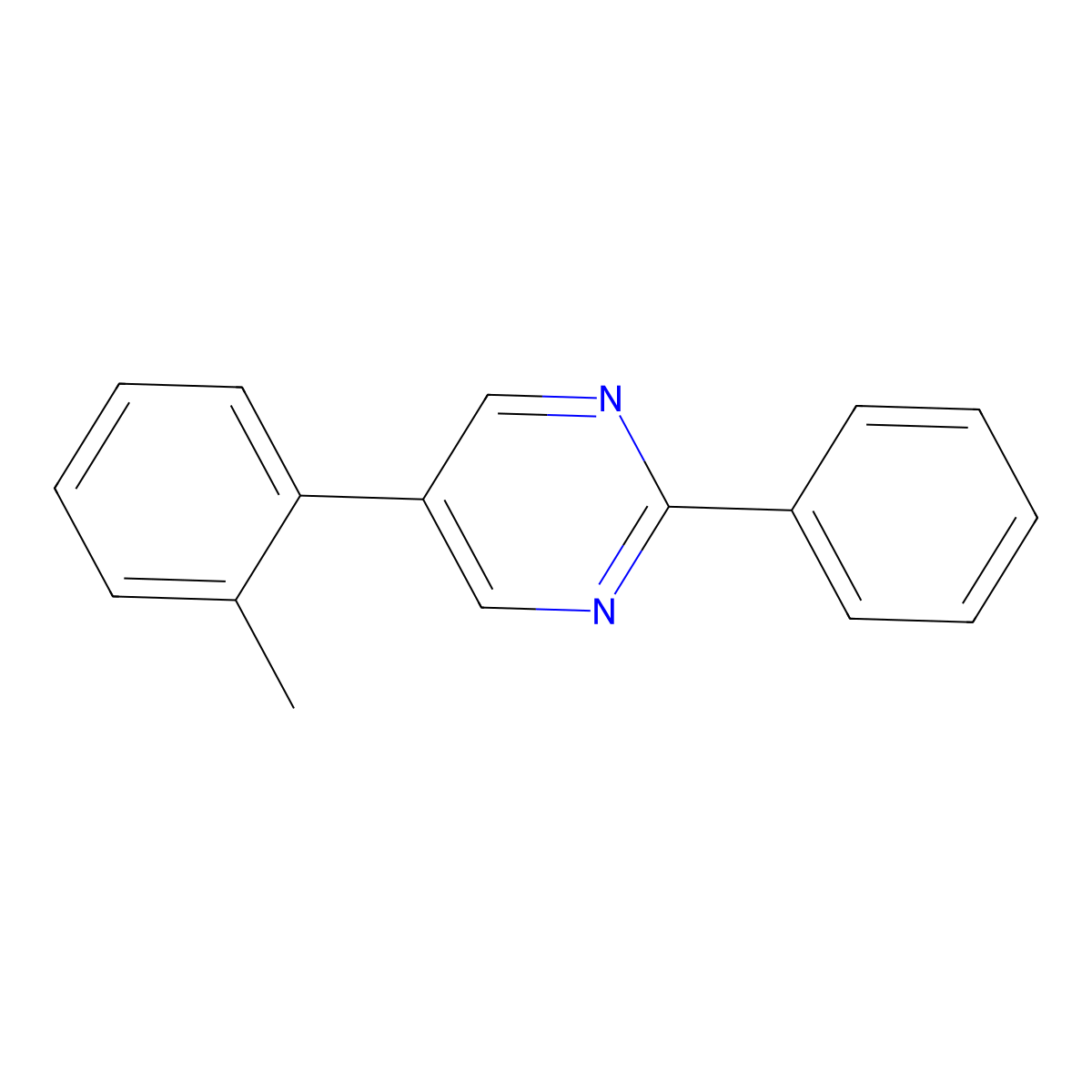 2-Phenyl-5-(o-tolyl)pyrimidine molecular structure, CAS 70484-43-4