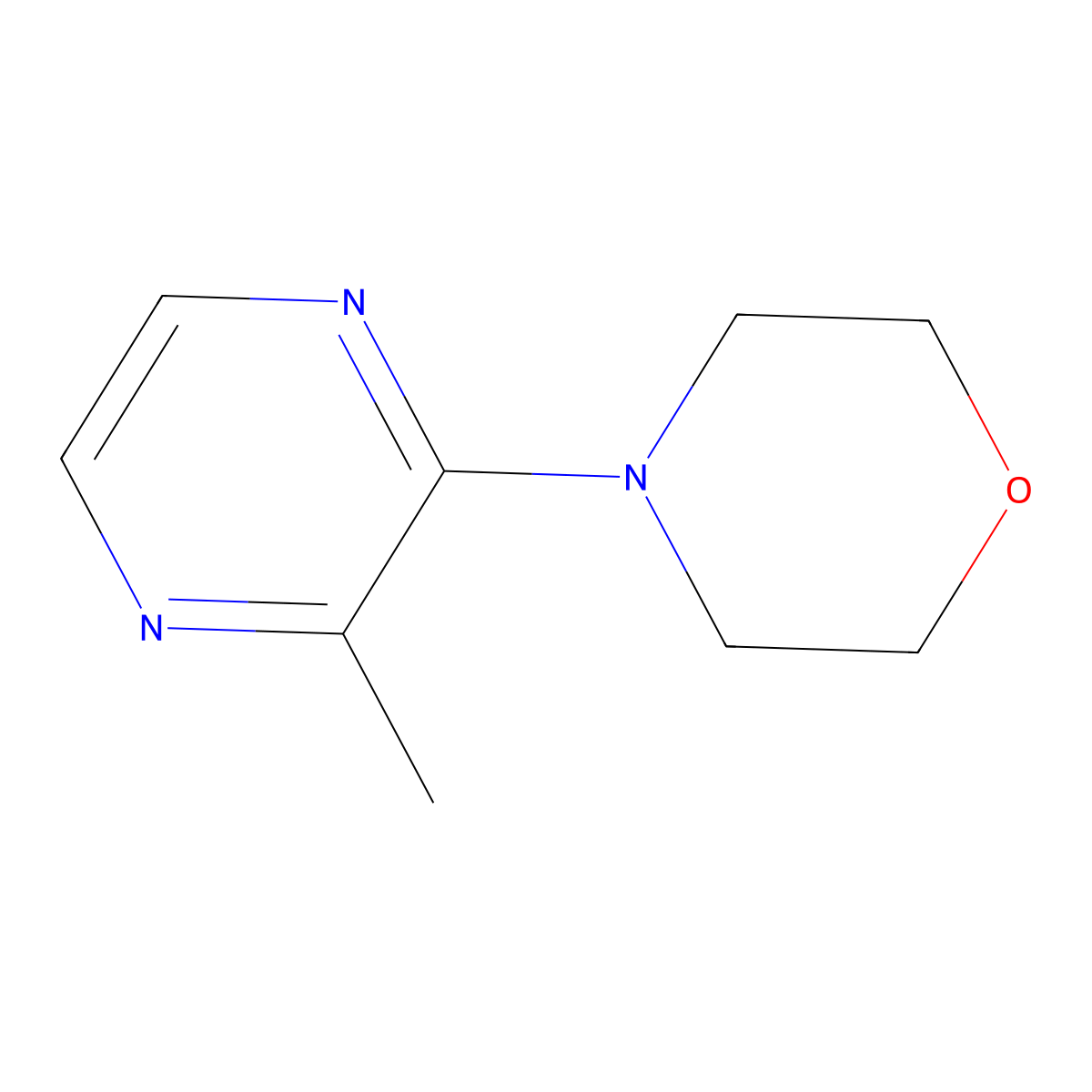 4-(3-Methylpyrazin-2-yl)morpholine molecular structure, CAS 704864-86-8