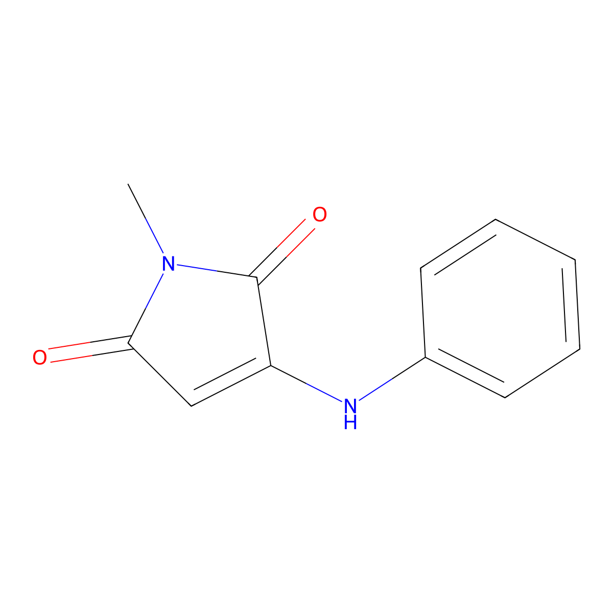 1-methyl-3-(phenylamino)-1H-pyrrole-2,5-dione molecular structure, CAS 704873-03-0