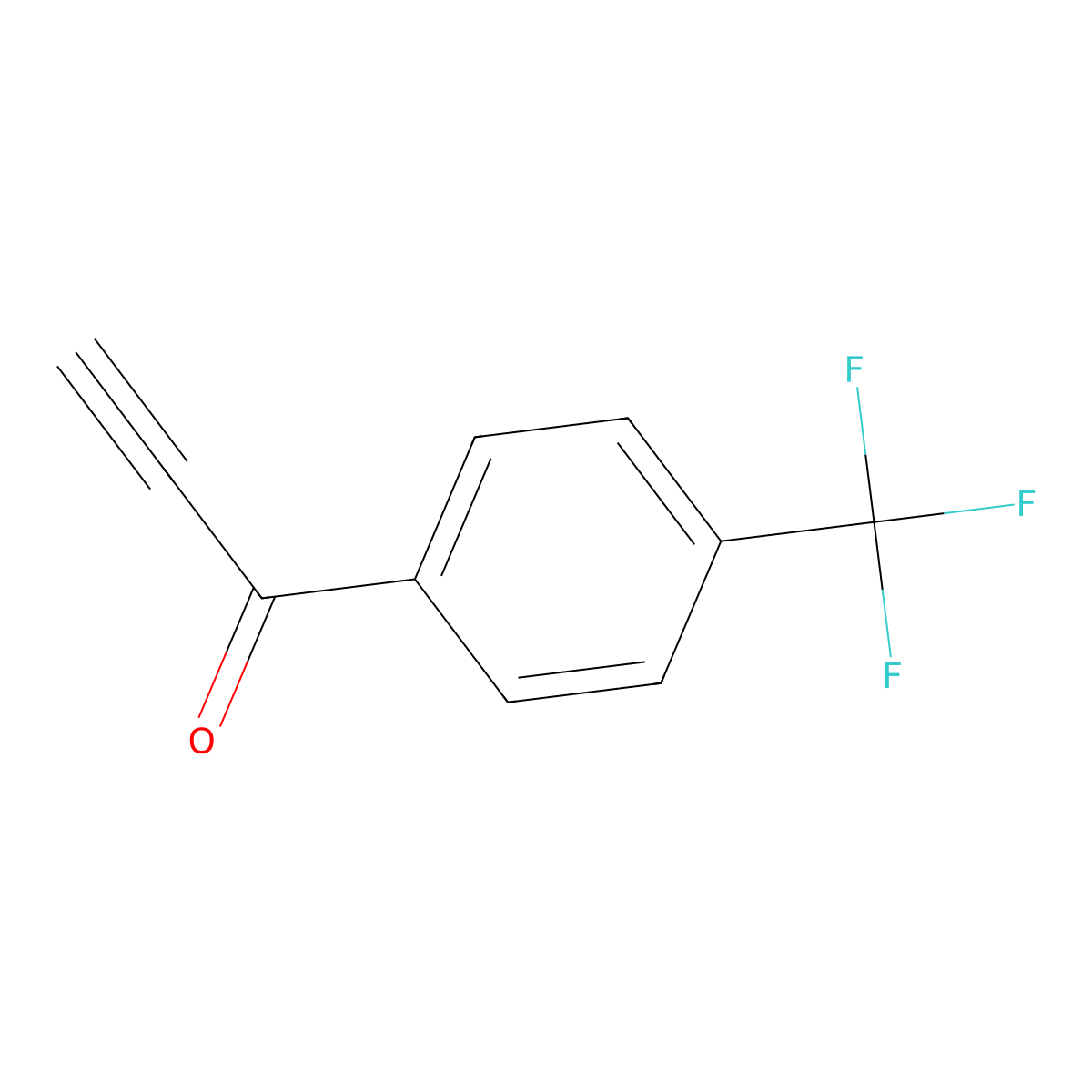 1-[4-(Trifluoromethyl)phenyl]prop-2-yn-1-one molecular structure, CAS 704889-22-5