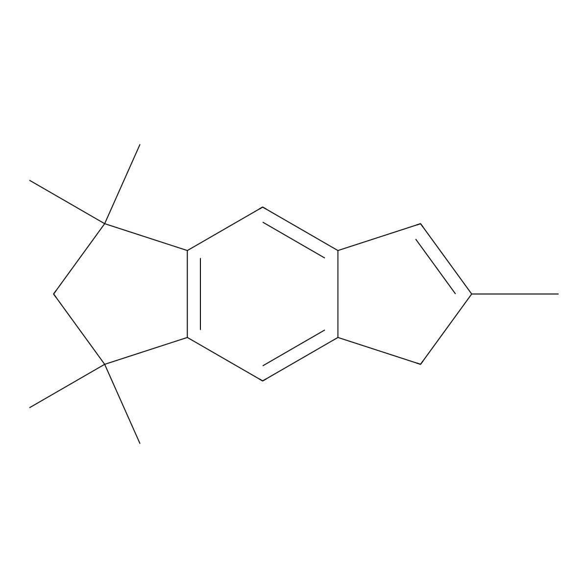 1,1,3,3,6-Pentamethyl-1,2,3,5-tetrahydro-s-indacene molecular structure, CAS 704892-47-7