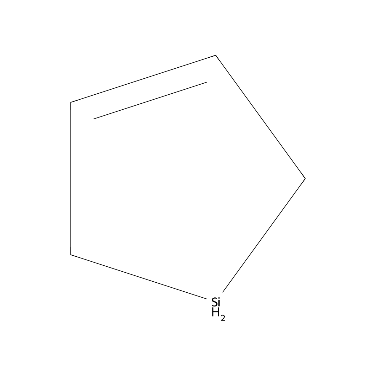 2,5-dihydro-1H-silole molecular structure, CAS 7049-25-4
