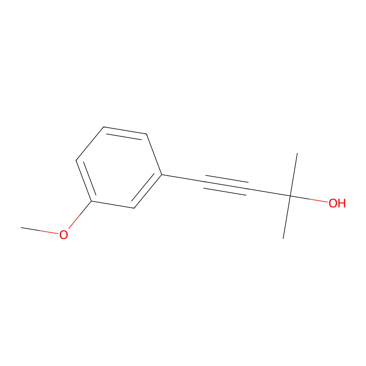 4-(3-Methoxyphenyl)-2-methyl-3-butyn-2-ol molecular structure, CAS 70490-87-8
