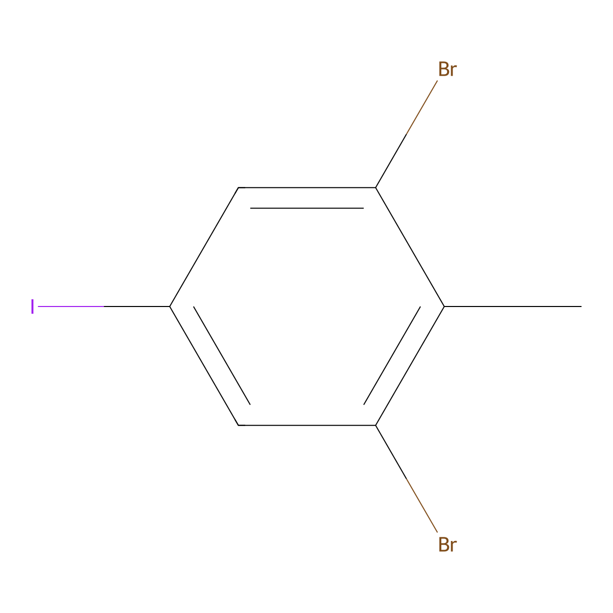 1,3-Dibromo-5-iodo-2-methylbenzene molecular structure, CAS 704909-84-2