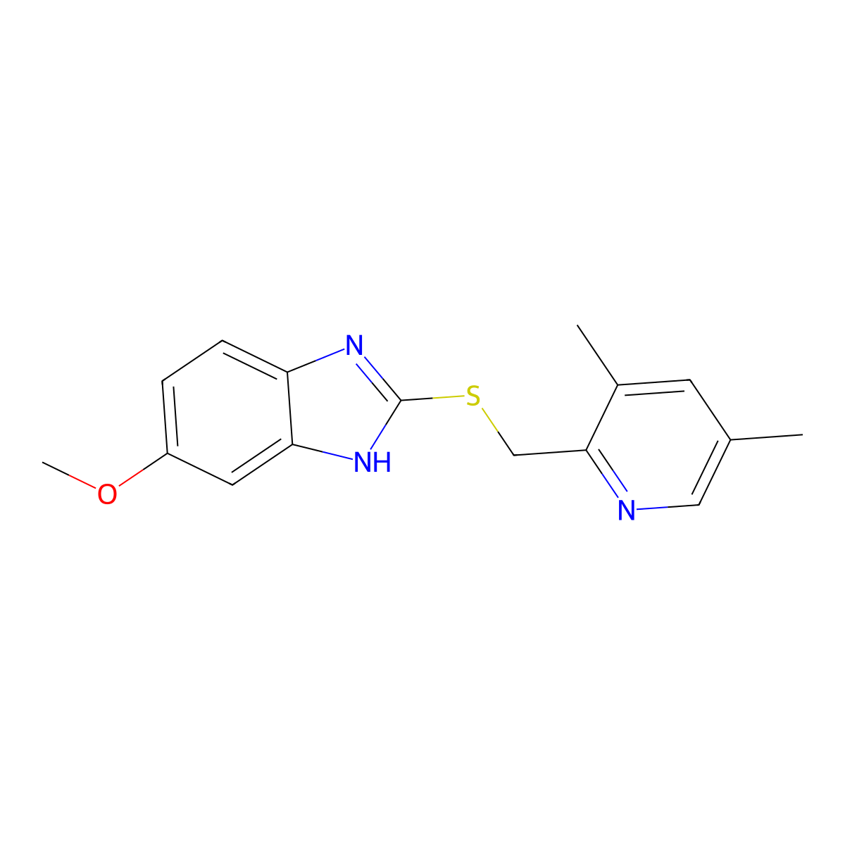4-Desmethoxy Omeprazole Sulfide molecular structure, CAS 704910-89-4