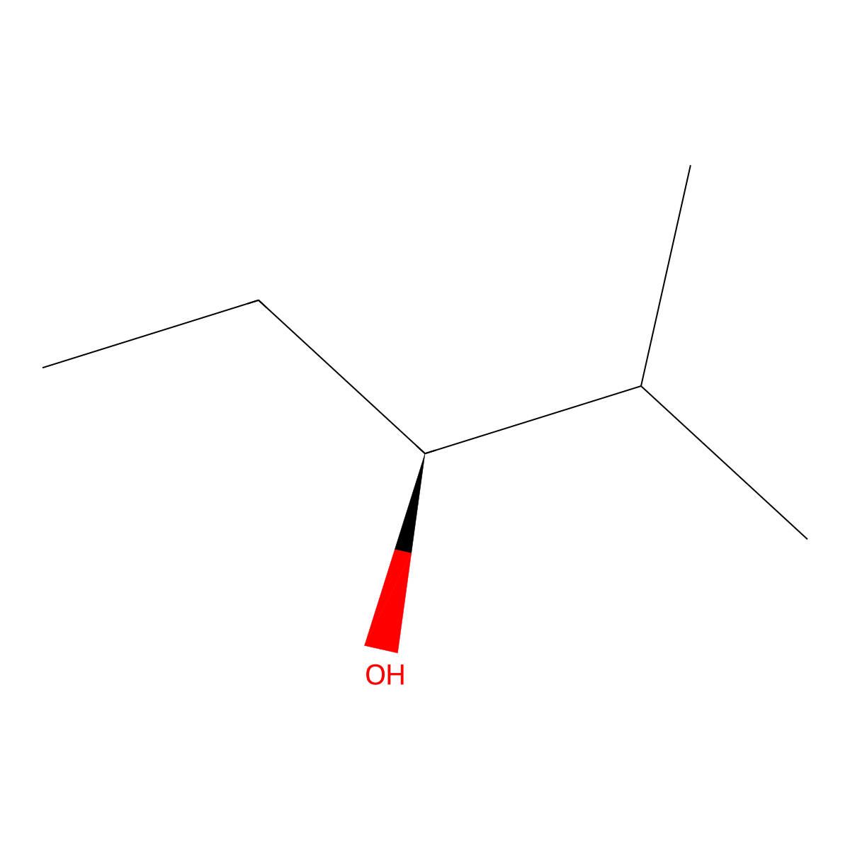 3-Pentanol, 2-methyl-, (3S)- molecular structure, CAS 70492-65-8