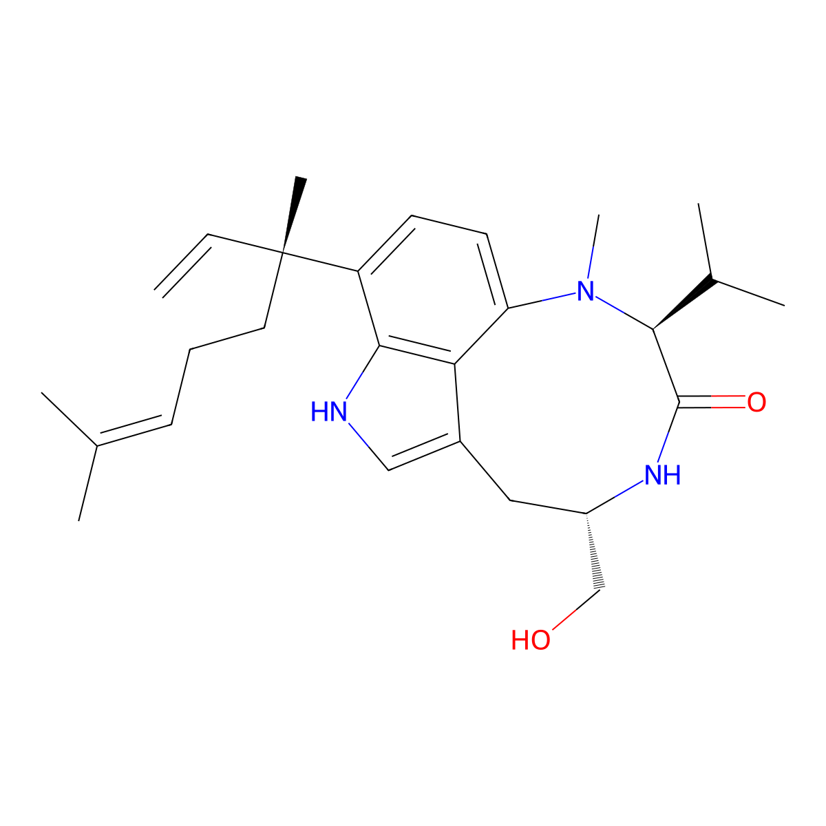 teleocidin A1 molecular structure, CAS 70497-14-2