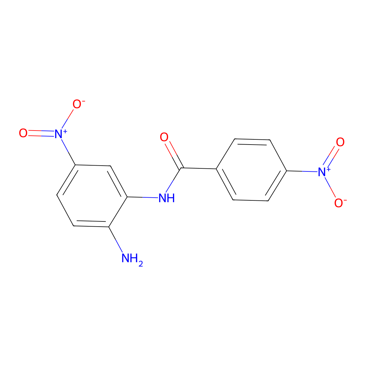 Benzamide, N-(2-amino-5-nitrophenyl)-4-nitro- molecular structure, CAS 70499-97-7