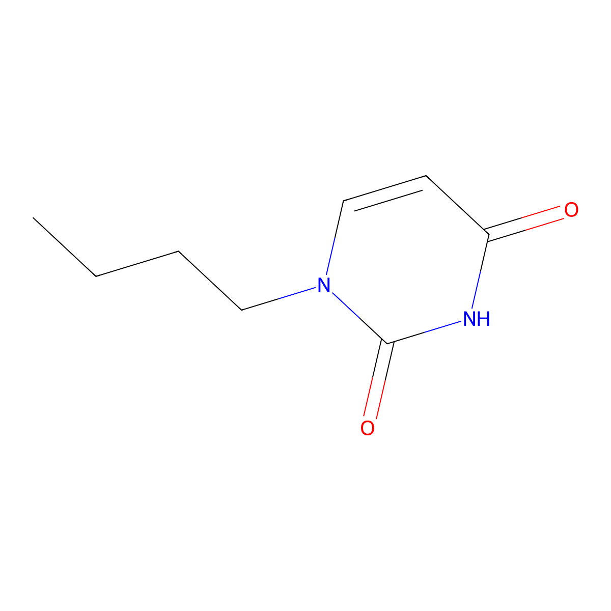 1-Butylpyrimidine-2,4(1h,3h)-dione molecular structure, CAS 705-06-6