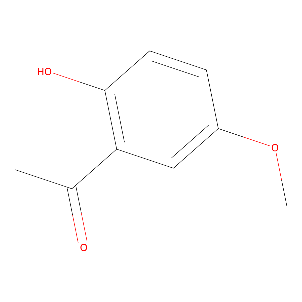 1-(2-Hydroxy-5-methoxyphenyl)ethan-1-one molecular structure, CAS 705-15-7