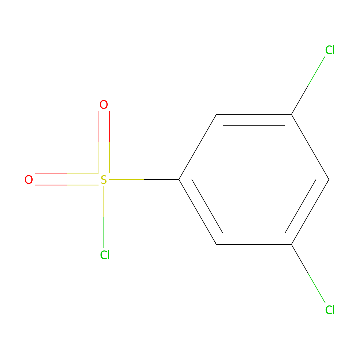 3,5-Dichlorobenzenesulfonyl chloride molecular structure, CAS 705-21-5