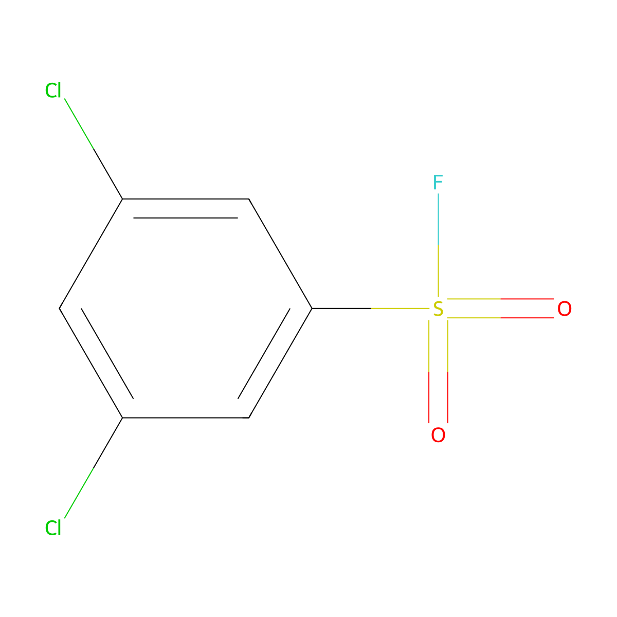 3,5-Dichlorobenzenesulfonyl fluoride molecular structure, CAS 705-22-6