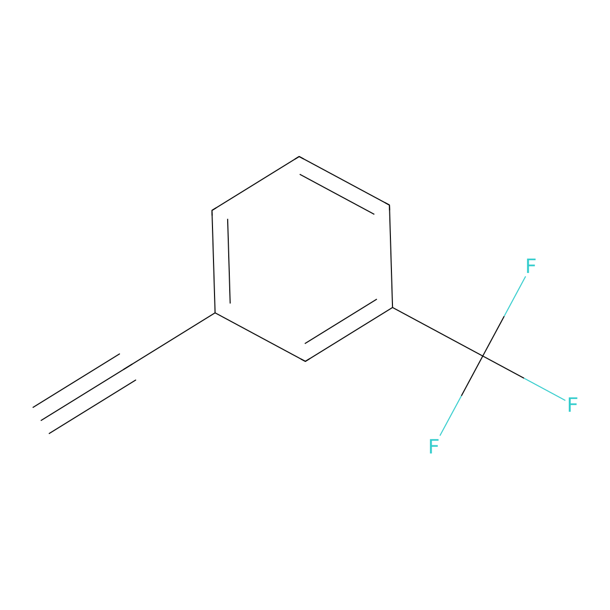 1-Ethynyl-3-(trifluoromethyl)benzene molecular structure, CAS 705-28-2