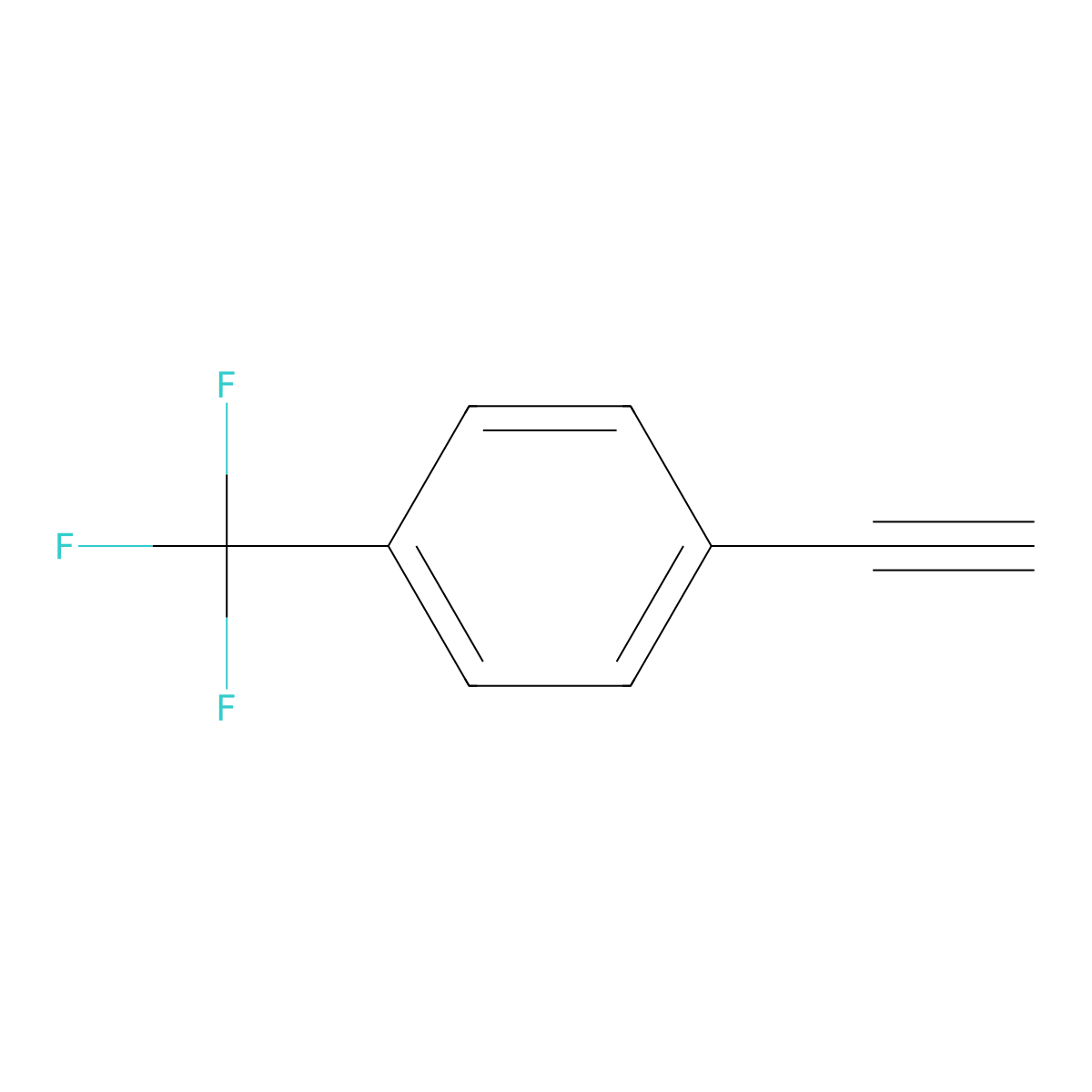 1-Ethynyl-4-(trifluoromethyl)benzene molecular structure, CAS 705-31-7