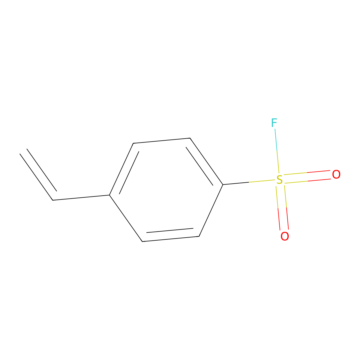 4-Ethenylbenzenesulfonyl fluoride molecular structure, CAS 705-33-9