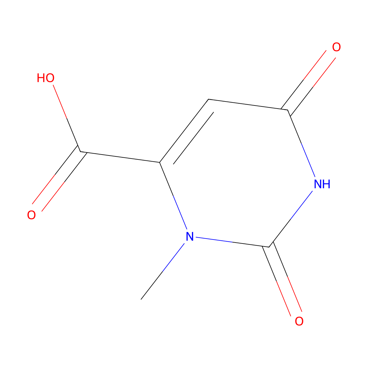 1-Methylorotic acid molecular structure, CAS 705-36-2