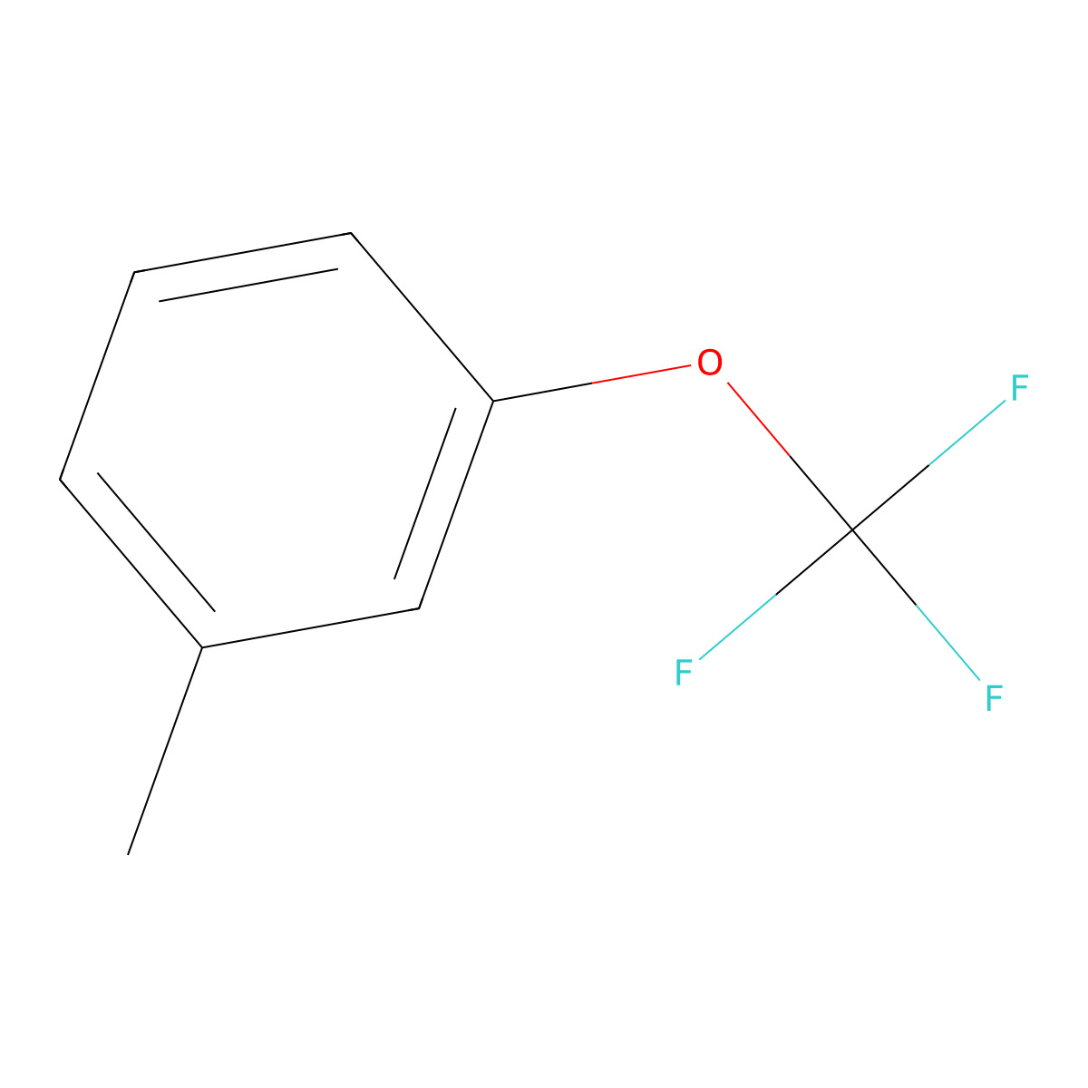 1-Methyl-3-(trifluoromethoxy)benzene molecular structure, CAS 705-44-2