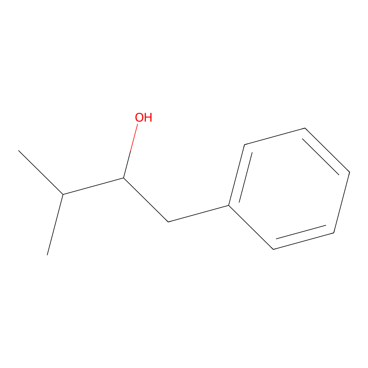 3-Methyl-1-phenylbutan-2-ol molecular structure, CAS 705-58-8