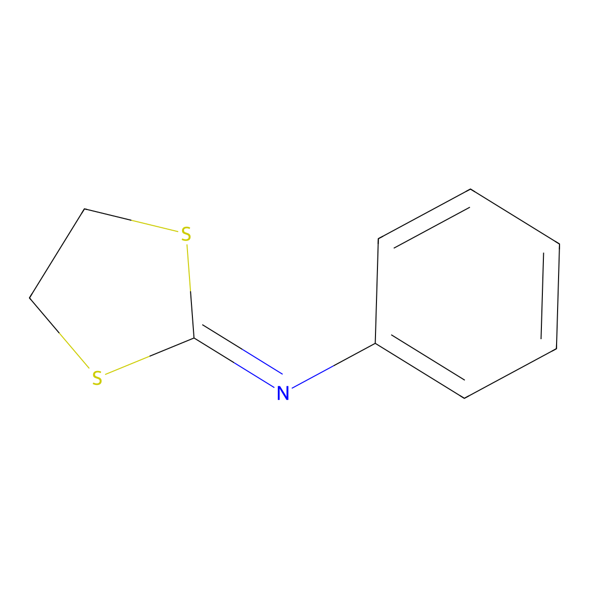 N-phenyl-1,3-dithiolan-2-imine molecular structure, CAS 705-65-7