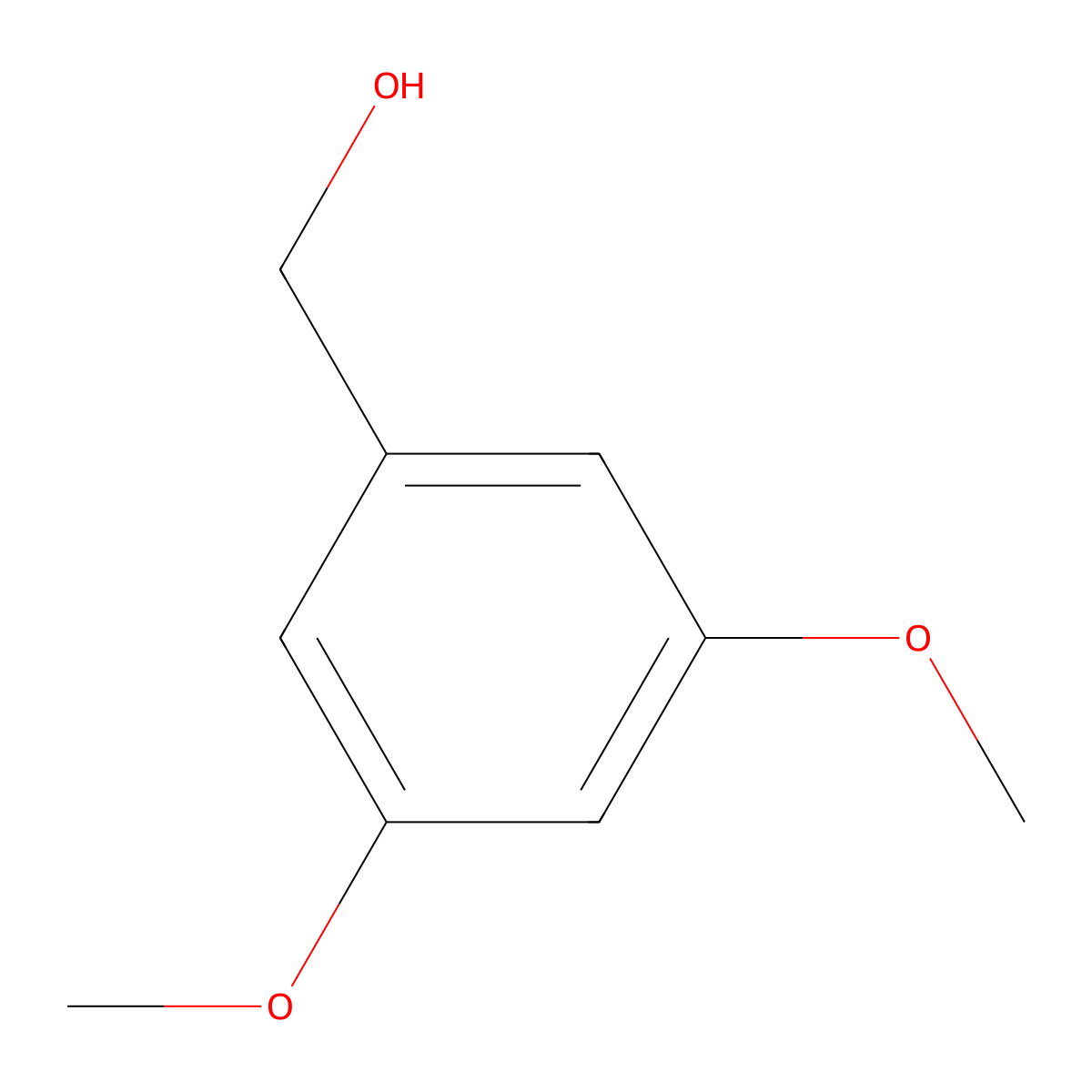 3,5-Dimethoxybenzyl alcohol molecular structure, CAS 705-76-0