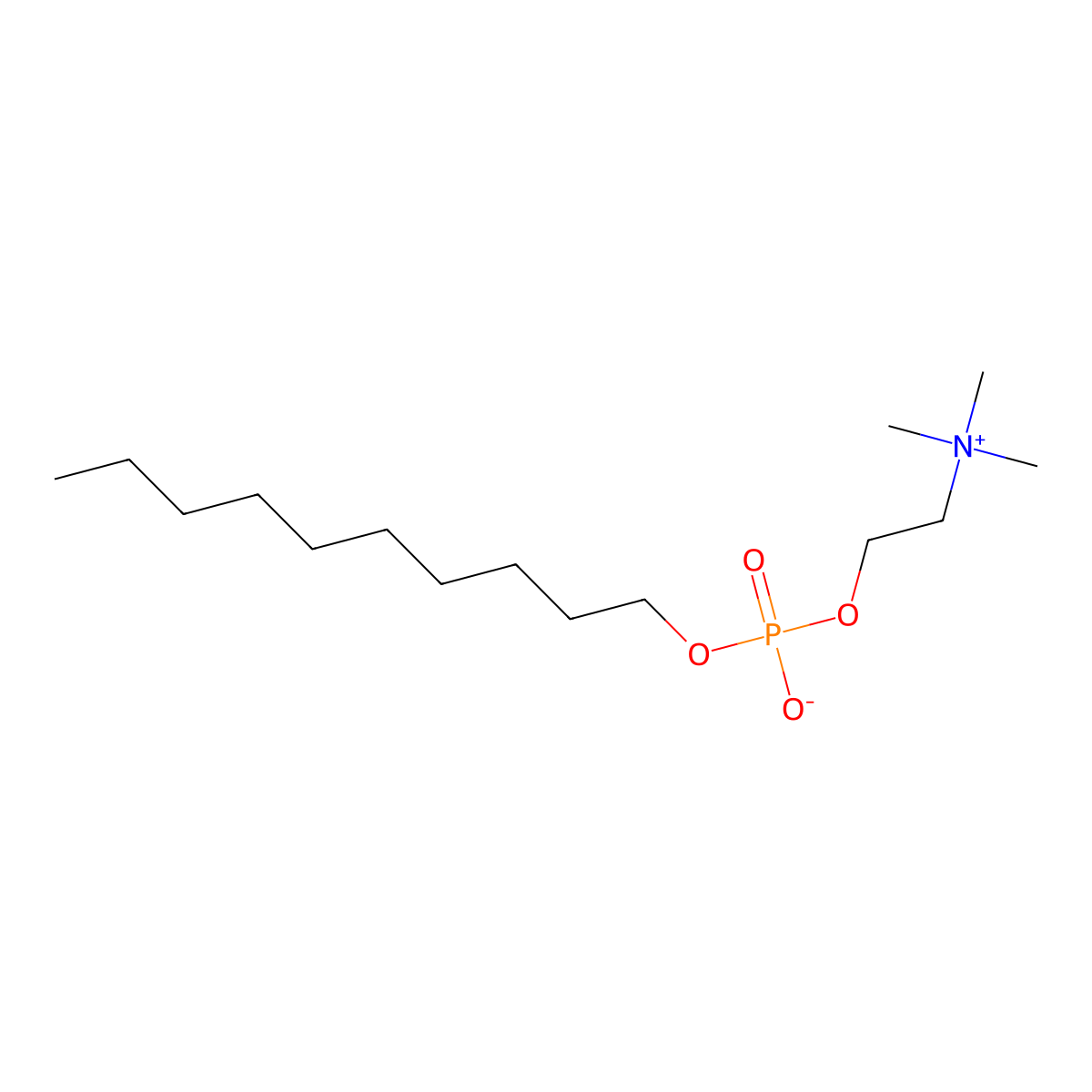 N-Decylphosphorylcholine molecular structure, CAS 70504-28-8