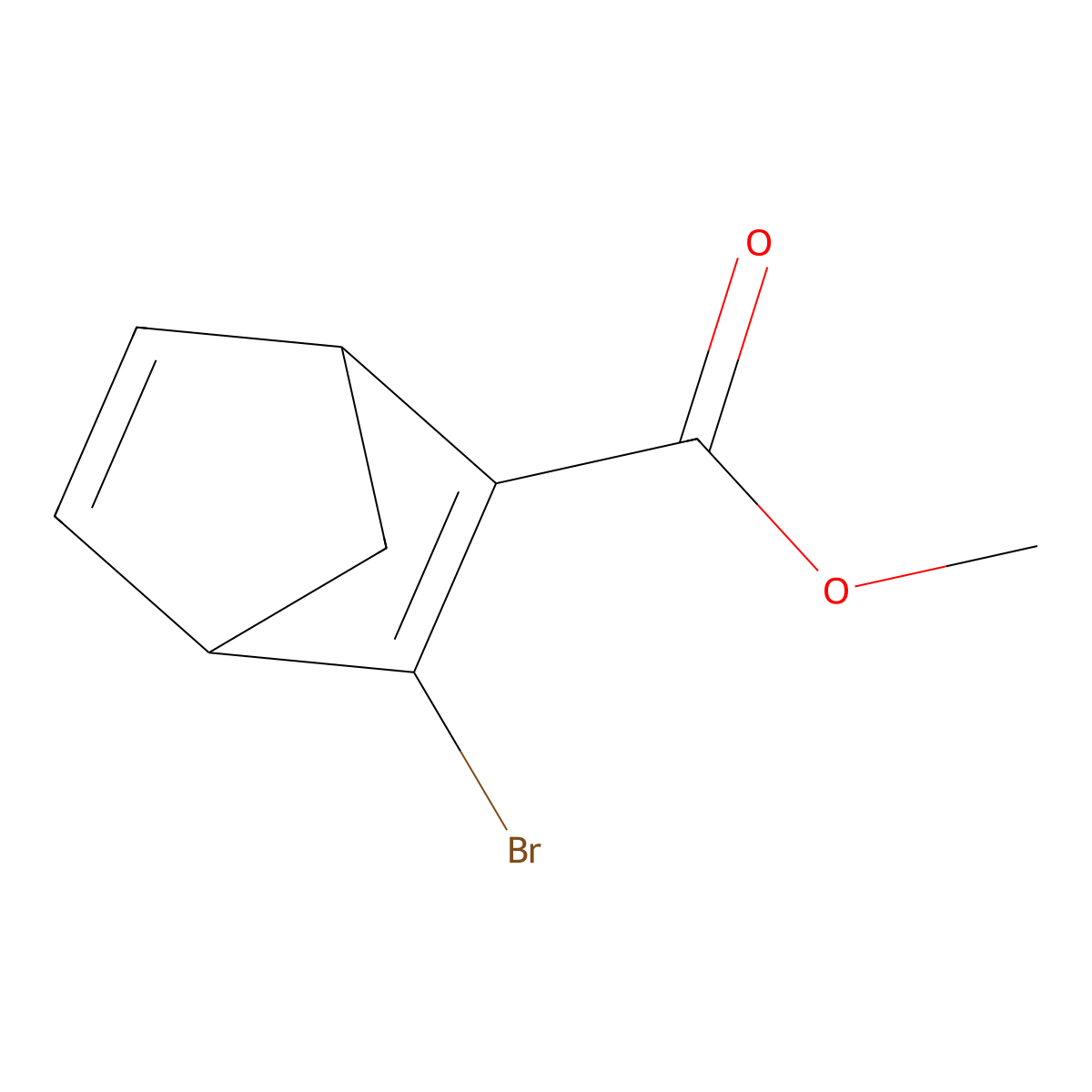 Methyl 3-bromobicyclo[2.2.1]hepta-2,5-diene-2-carboxylate molecular structure, CAS 70509-96-5