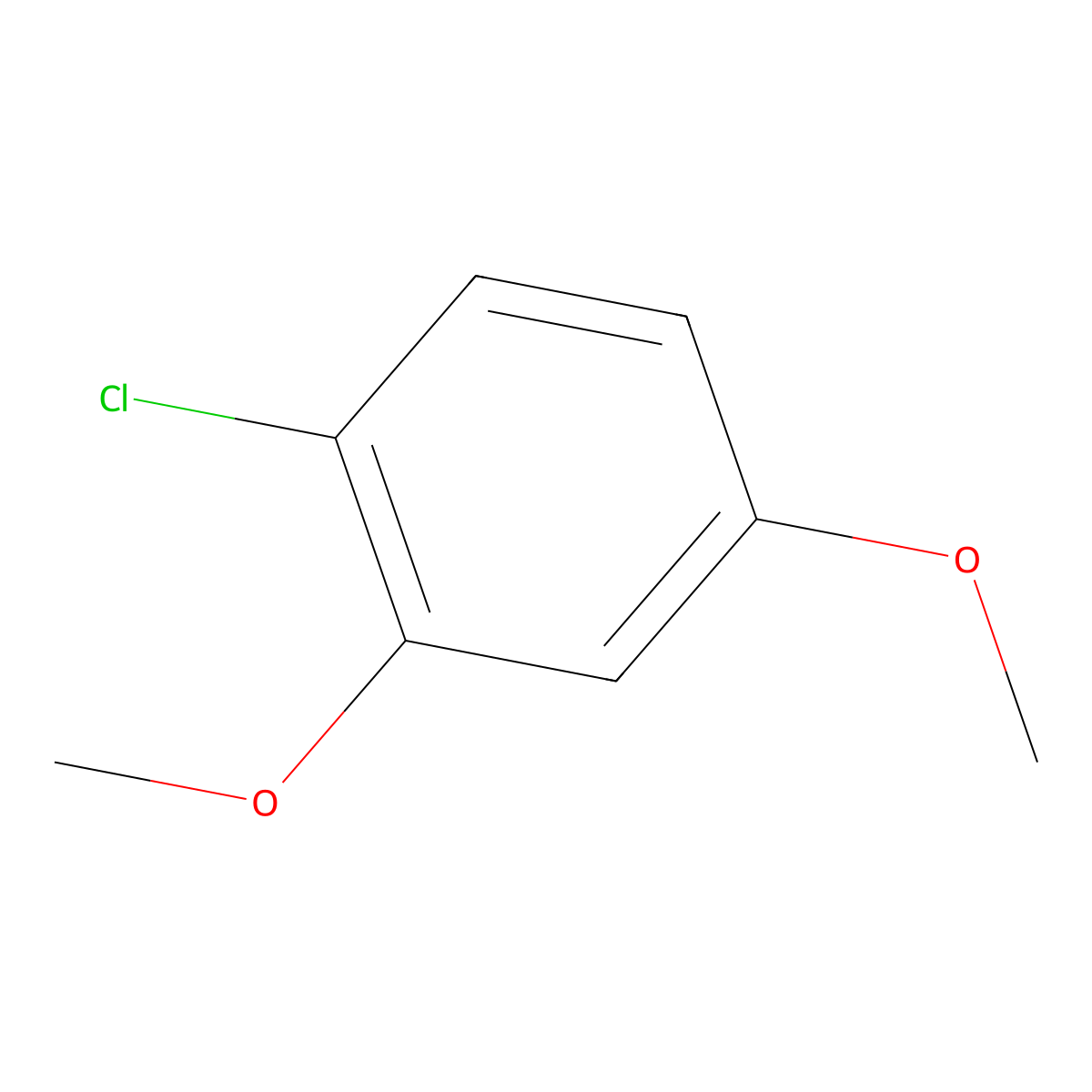1-Chloro-2,4-dimethoxybenzene molecular structure, CAS 7051-13-0
