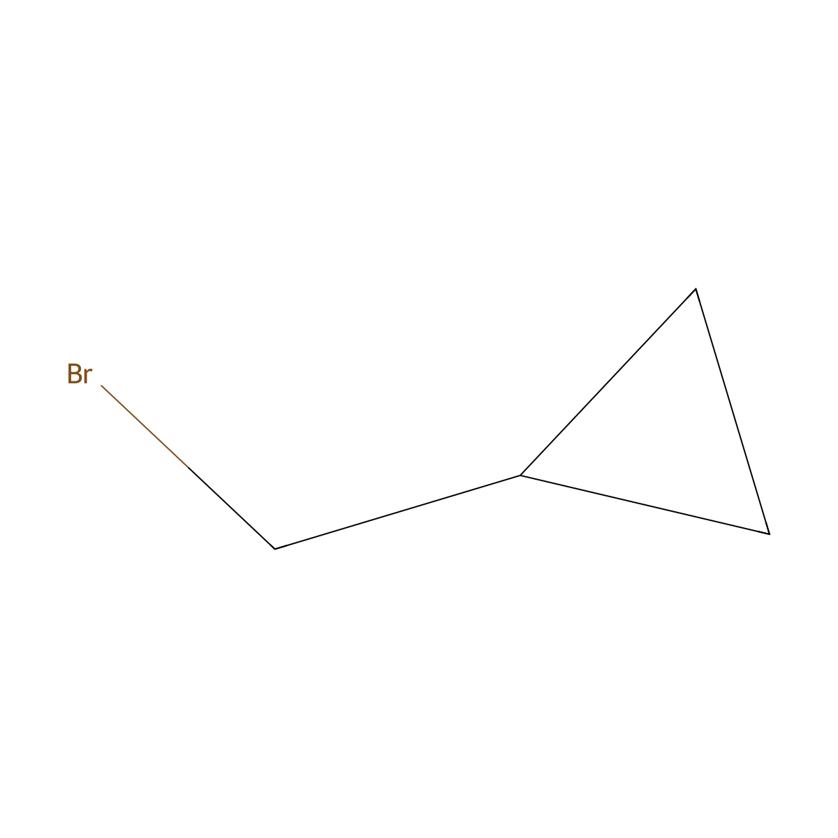 Bromomethylcyclopropane molecular structure, CAS 7051-34-5