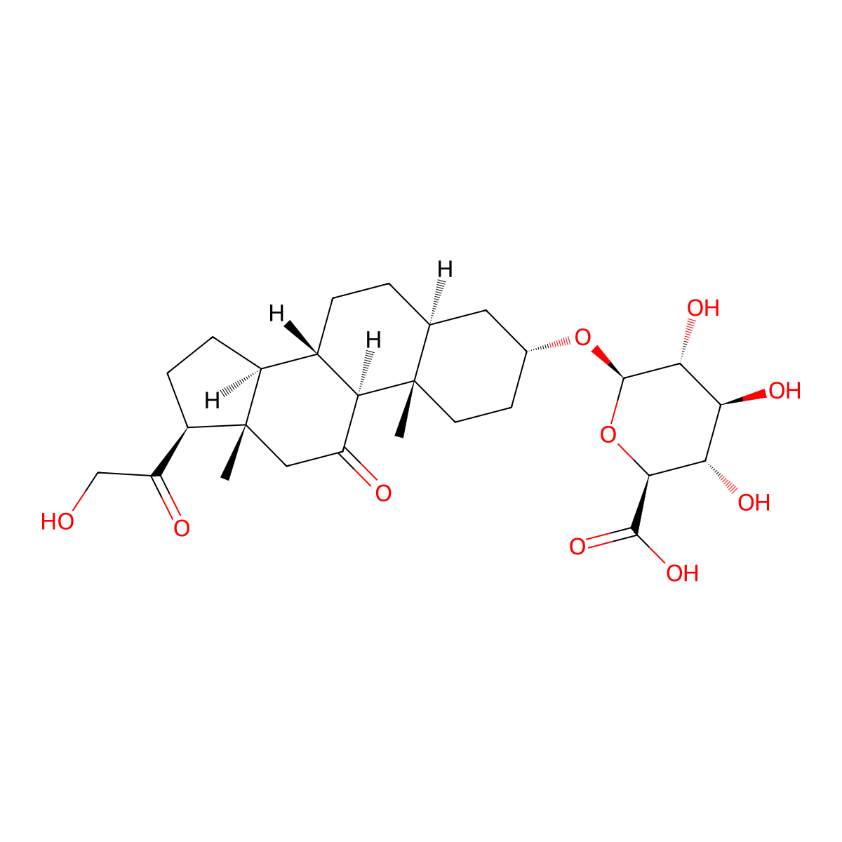 Alphadolone 3-b-D-Glucuronide molecular structure, CAS 70522-56-4
