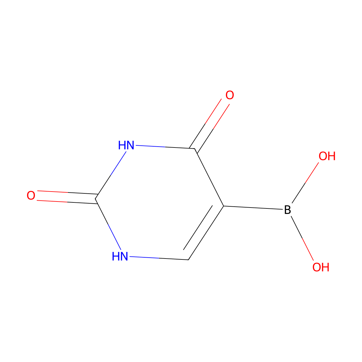 (2,4-Dioxo-1,2,3,4-tetrahydropyrimidin-5-yl)boronic acid molecular structure, CAS 70523-22-7