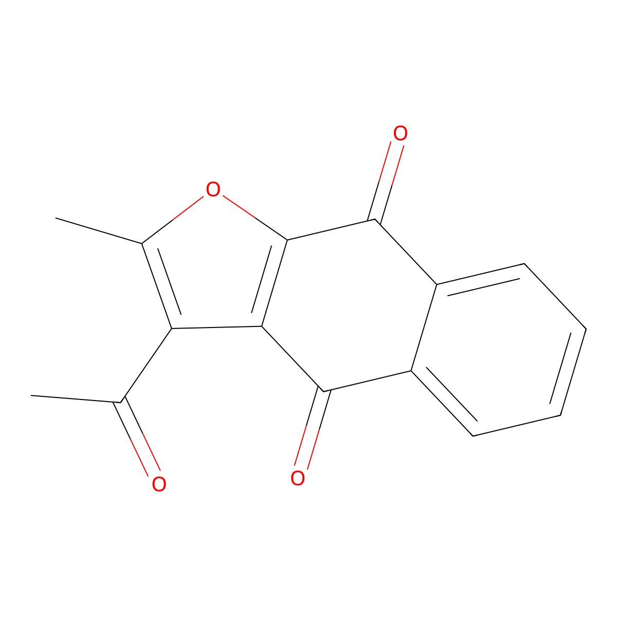 3-Acetyl-2-methylnaphtho[2,3-b]furan-4,9-dione molecular structure, CAS 70525-43-8