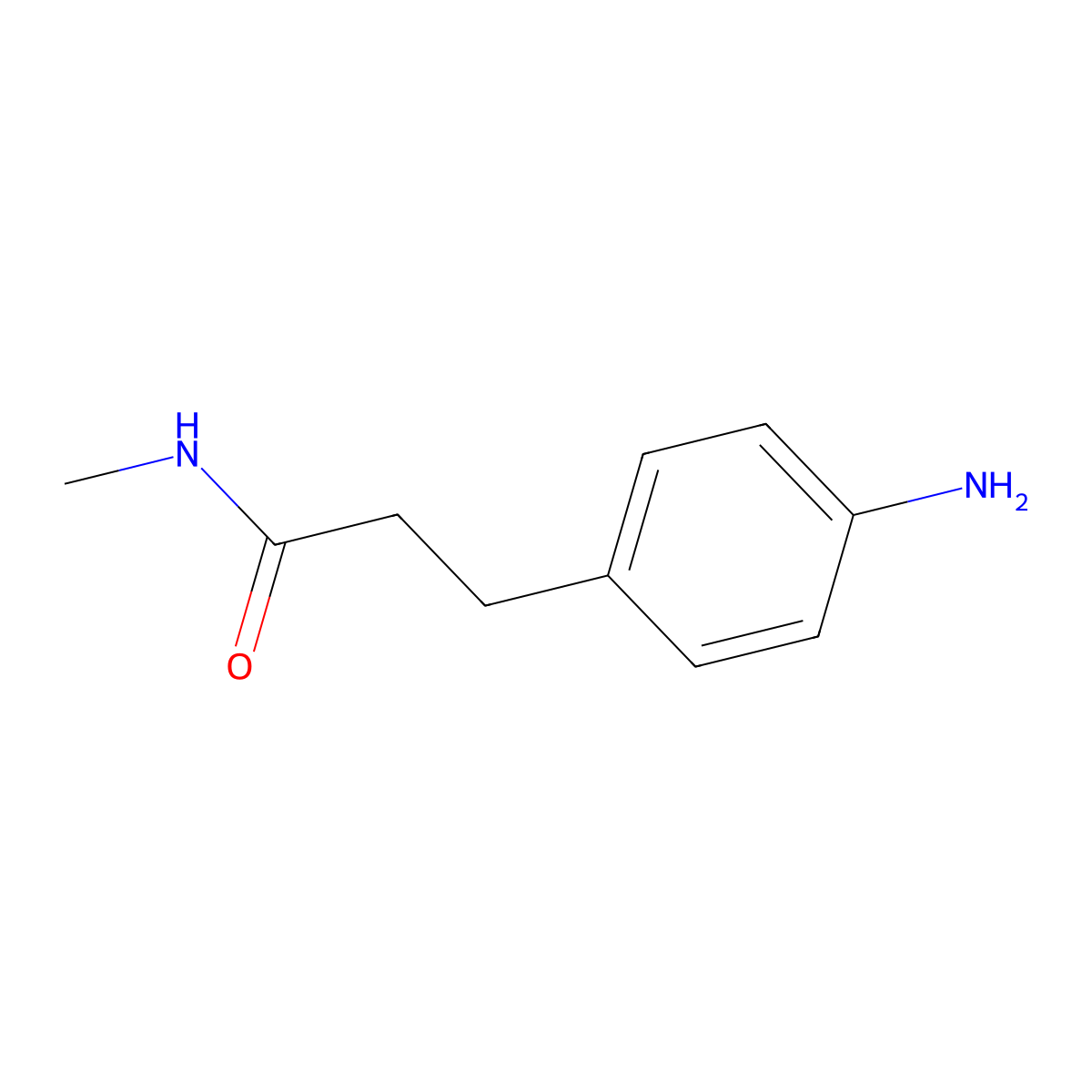 3-(4-aminophenyl)-N-methylpropanamide molecular structure, CAS 705256-69-5