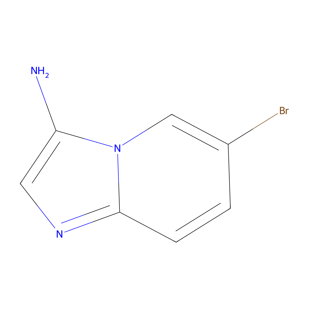 6-Bromoimidazo(1,2-a)pyridin-3-amine molecular structure, CAS 705262-55-1
