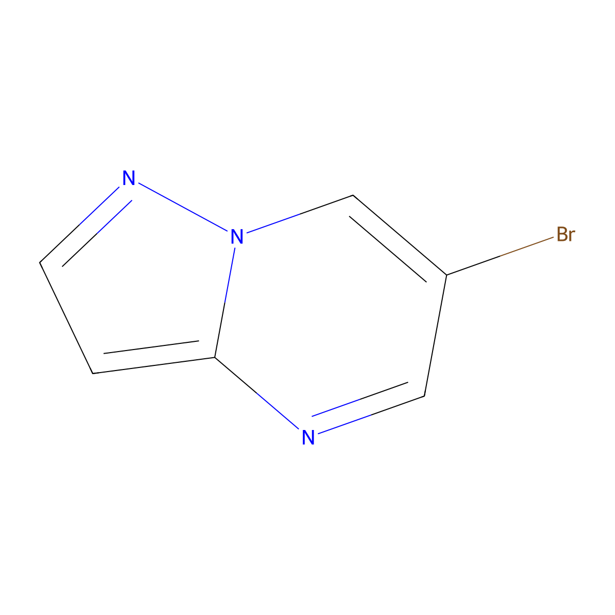 6-Bromopyrazolo[1,5-a]pyrimidine molecular structure, CAS 705263-10-1