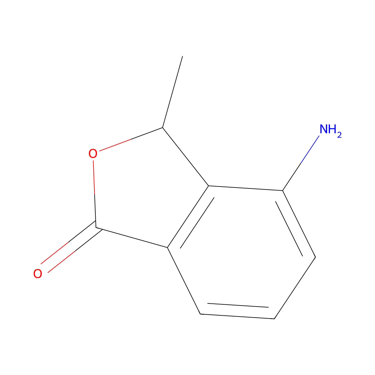 4-Amino-3-methyl-1,3-dihydro-2-benzofuran-1-one molecular structure, CAS 705281-79-4
