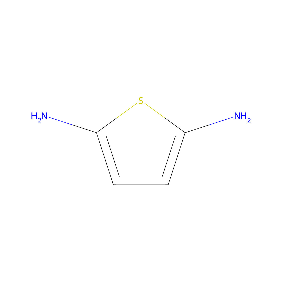Thiophene-2,5-diamine molecular structure, CAS 70531-89-4