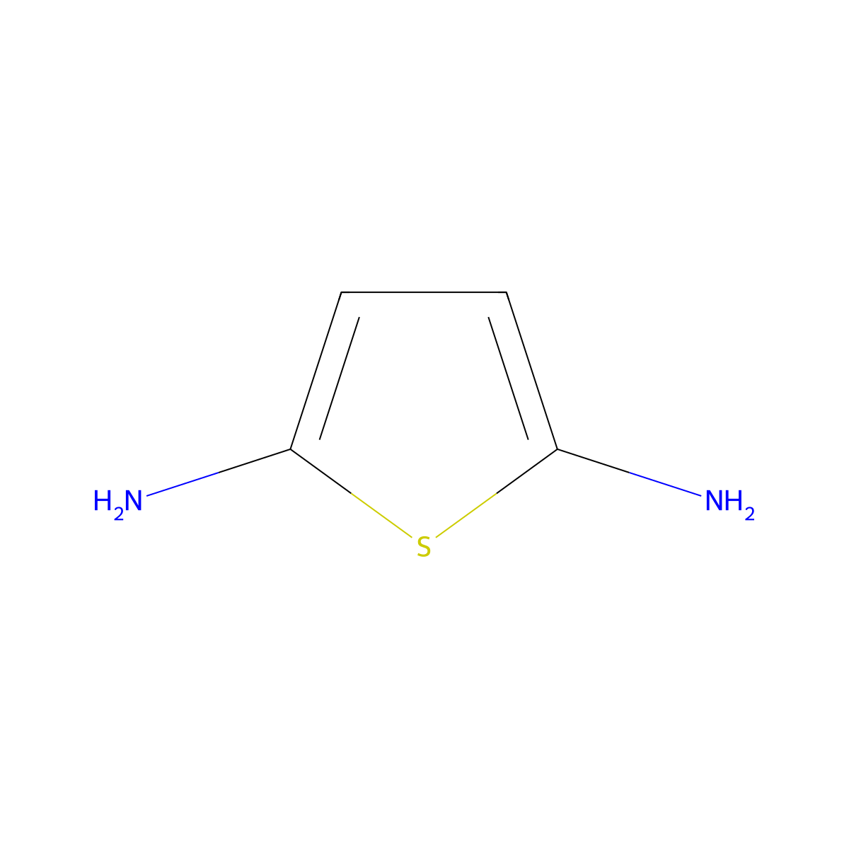 Thiophene-2,5-diamine molecular structure, CAS 70531-89-4