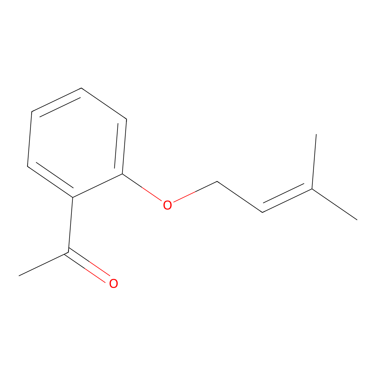Ethanone, 1-[2-[(3-methyl-2-butenyl)oxy]phenyl]- molecular structure, CAS 70538-46-4