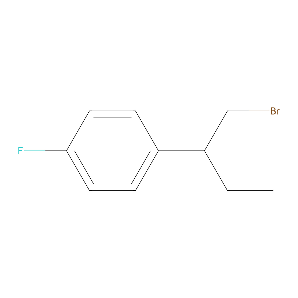 1-(1-Bromobutan-2-yl)-4-fluorobenzene molecular structure, CAS 7054-62-8