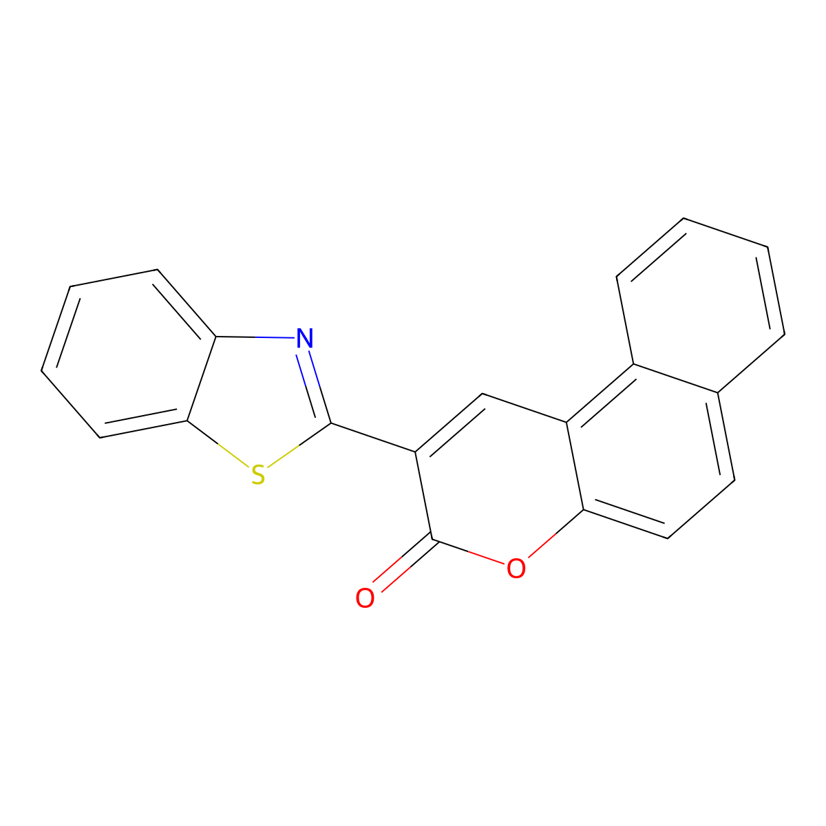 2-(1,3-benzothiazol-2-yl)-3H-benzo[f]chromen-3-one molecular structure, CAS 70546-21-3