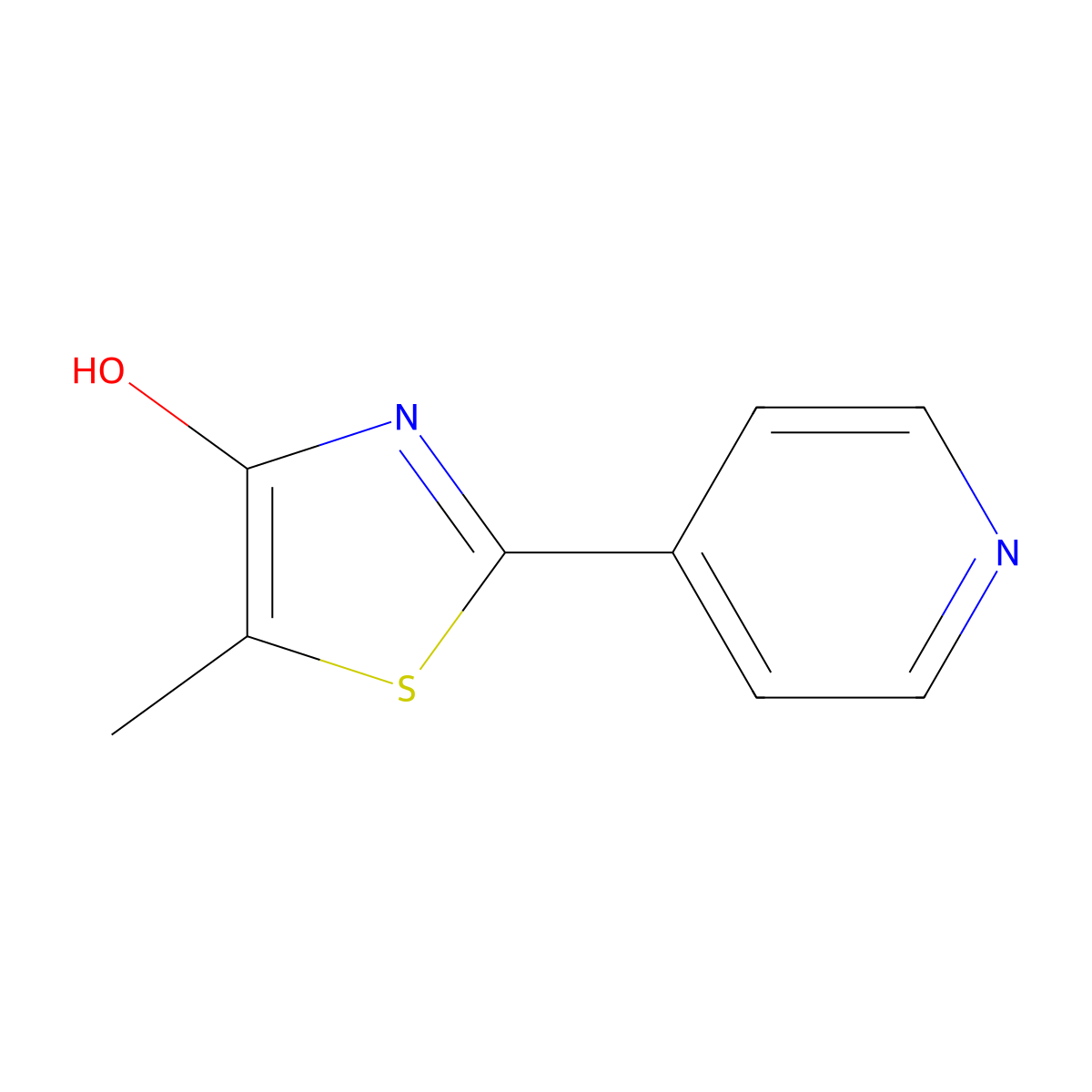 5-Methyl-2-(4-pyridinyl)-1,3-thiazol-4-ol molecular structure, CAS 70547-50-1