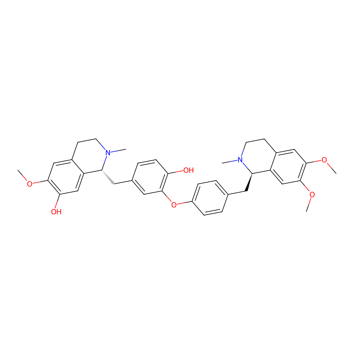 Daurisoline molecular structure, CAS 70553-76-3