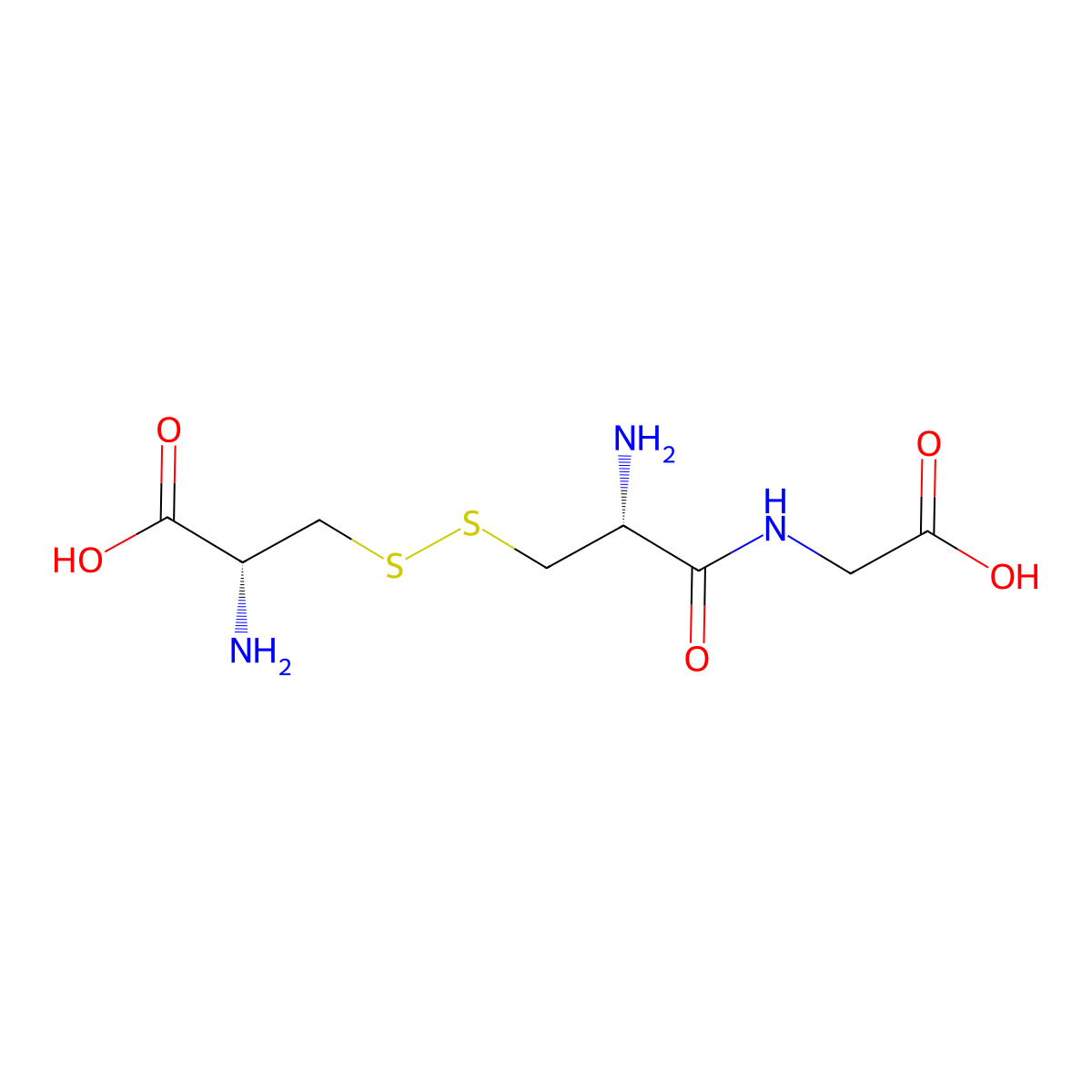 Glycine, L-cysteinyl-, disulfide with L-cysteine molecular structure, CAS 70555-24-7